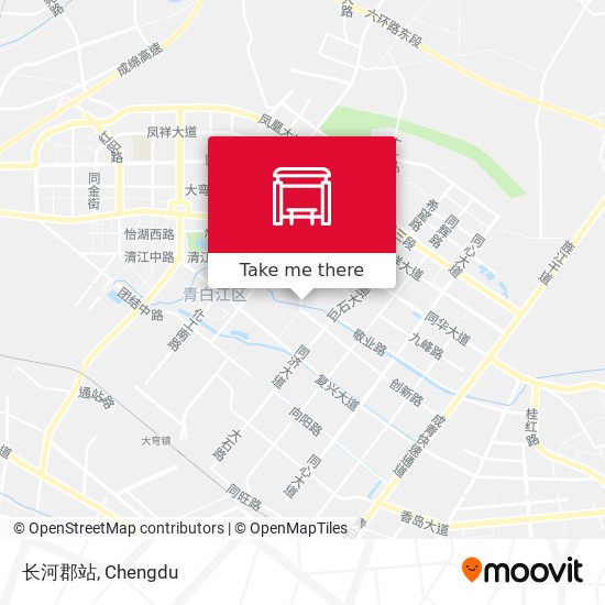 长河郡站 map