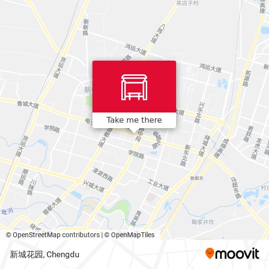 新城花园 map