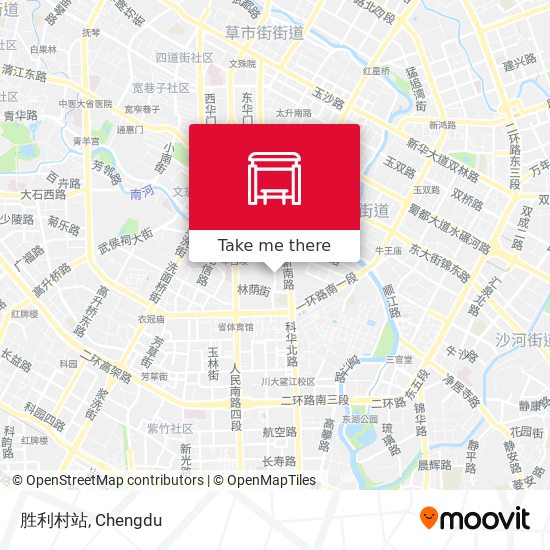 胜利村站 map