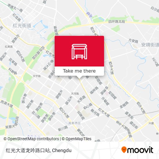 红光大道龙吟路口站 map
