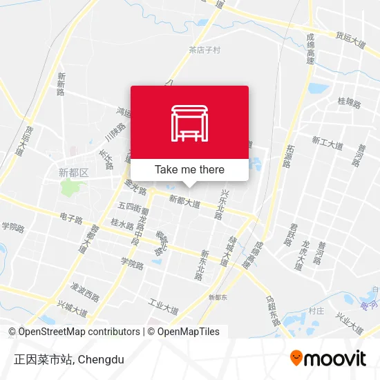 正因菜市站 map