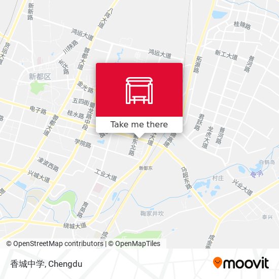 香城中学 map