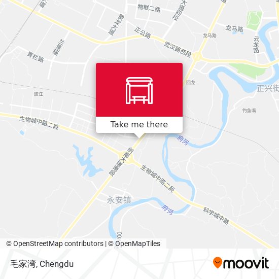 毛家湾 map