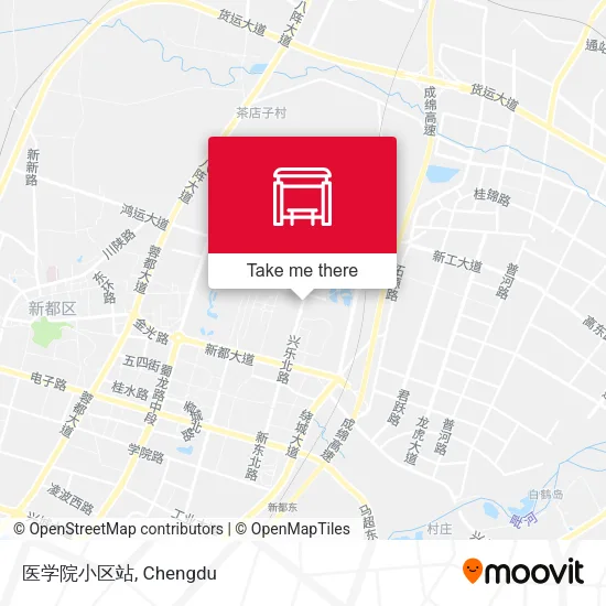 医学院小区站 map