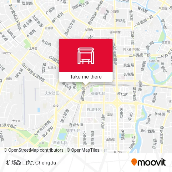机场路口站 map