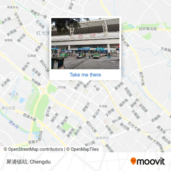 犀浦镇站 map