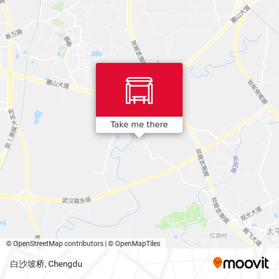 白沙坡桥 map
