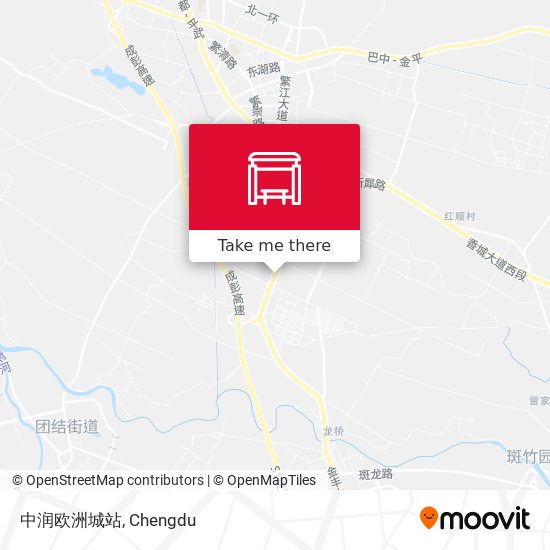 中润欧洲城站 map