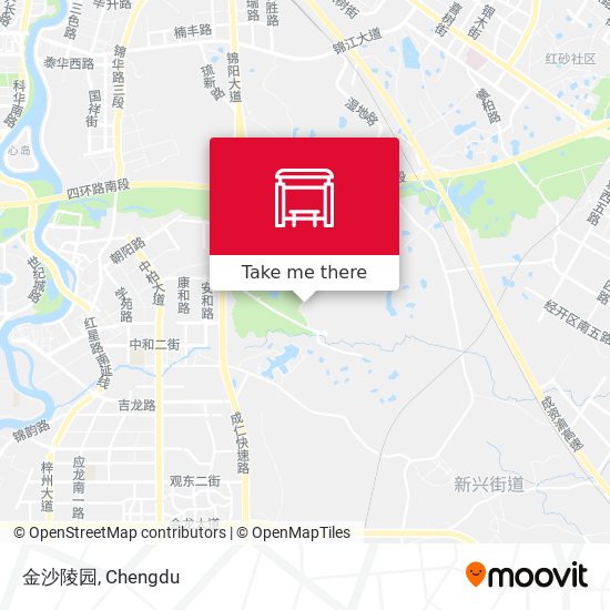 金沙陵园 map