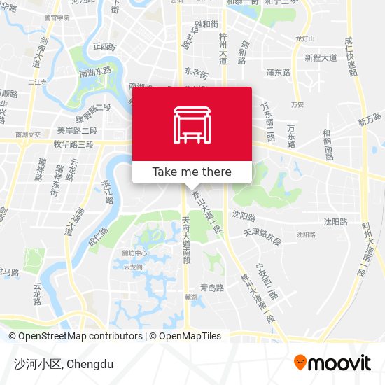 沙河小区 map