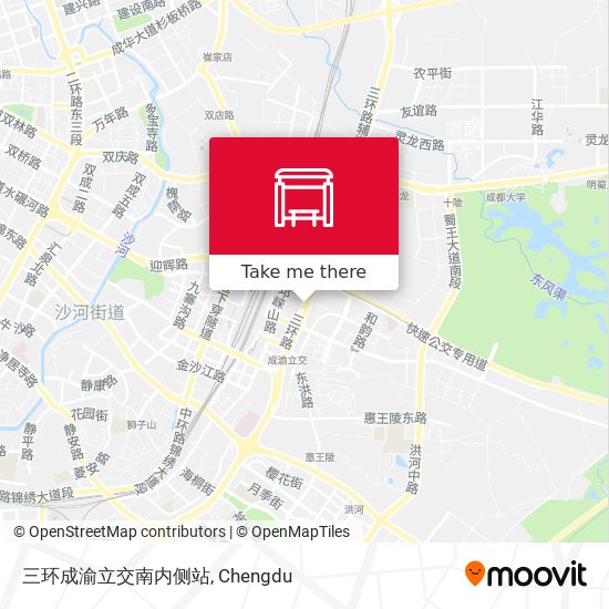 三环成渝立交南内侧站 map