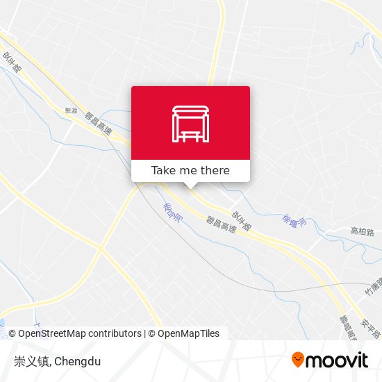 崇义镇 map