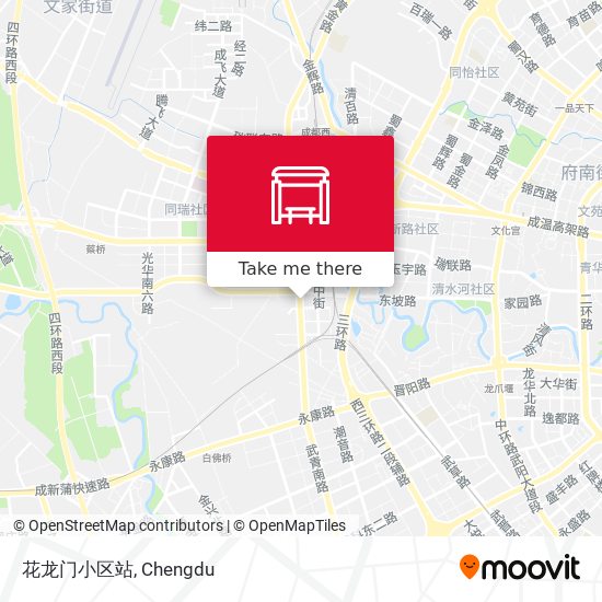 花龙门小区站 map