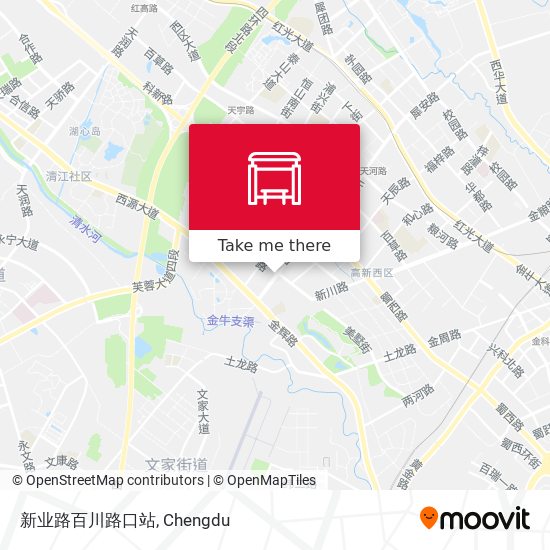 新业路百川路口站 map