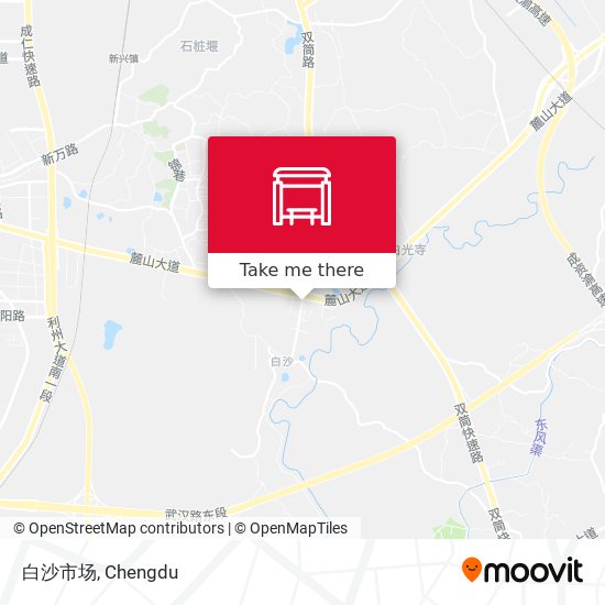 白沙市场 map