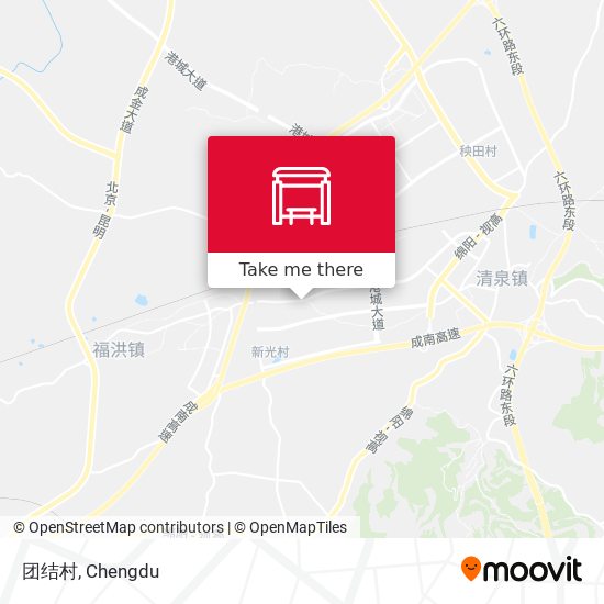 团结村 map