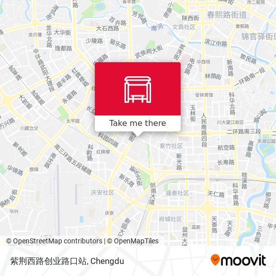 紫荆西路创业路口站 map