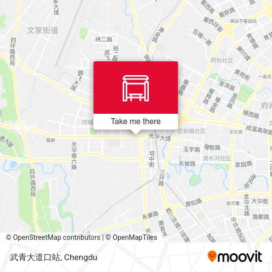 武青大道口站 map