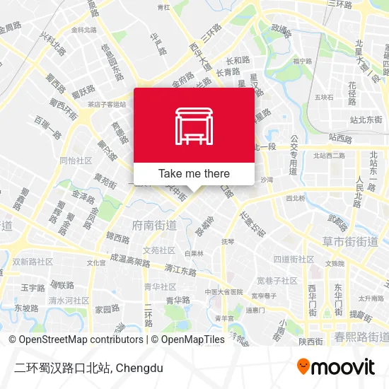 二环蜀汉路口北站 map