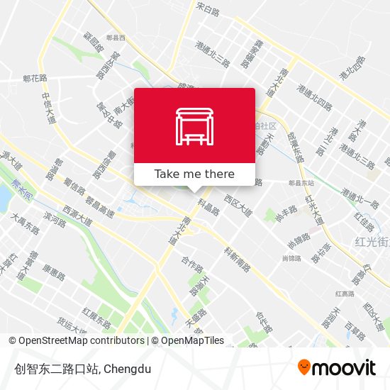 创智东二路口站 map