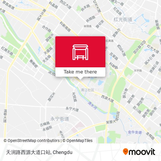 天润路西源大道口站 map