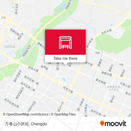 万卷山小区站 map