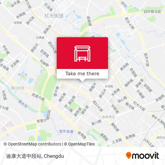 迪康大道中段站 map