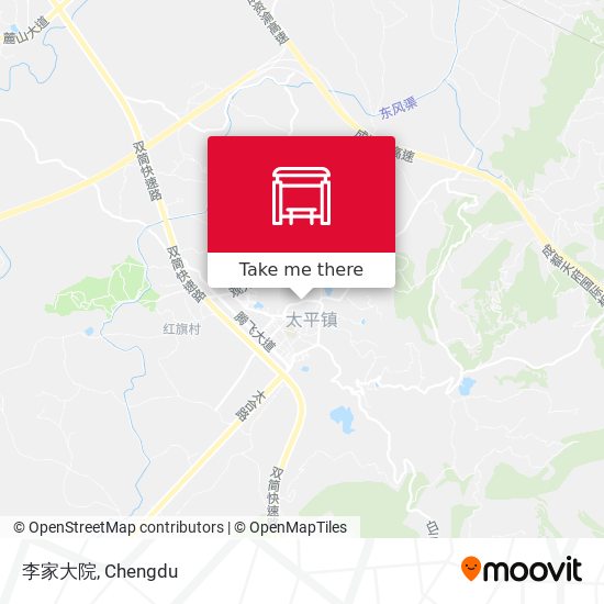 李家大院 map