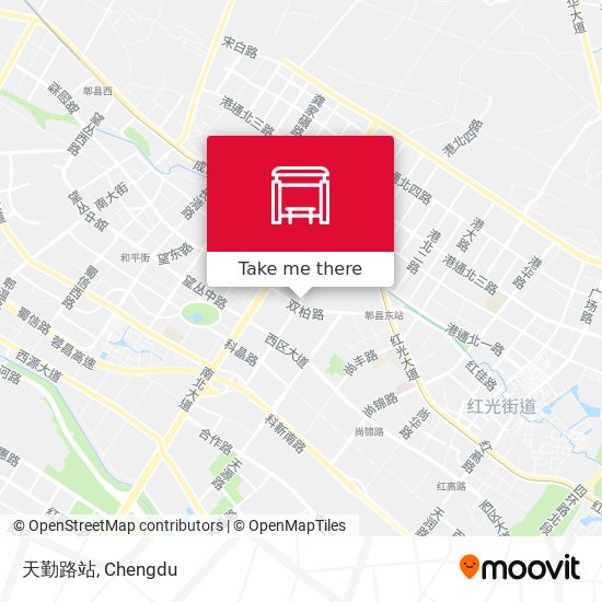 天勤路站 map