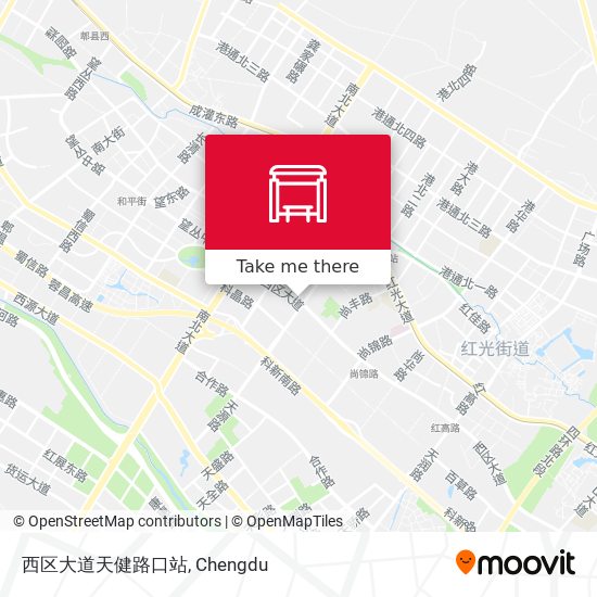 西区大道天健路口站 map