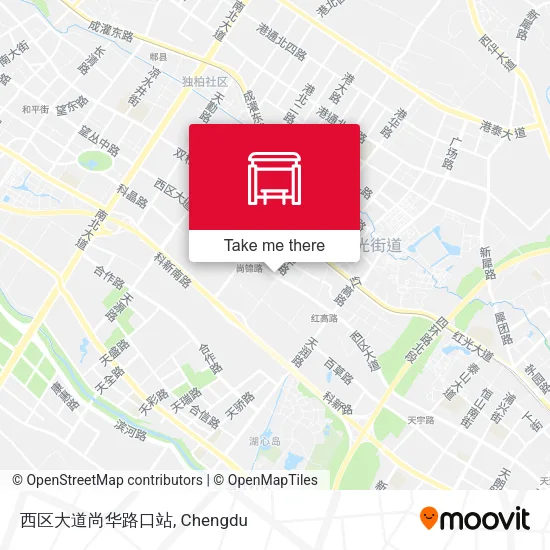 西区大道尚华路口站 map