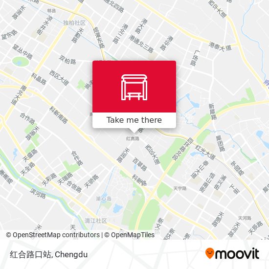 红合路口站 map