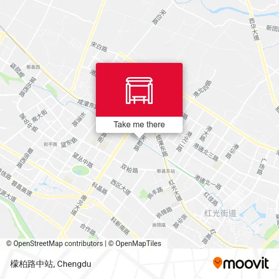 檬柏路中站 map