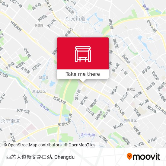 西芯大道新文路口站 map