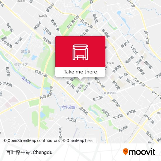 百叶路中站 map