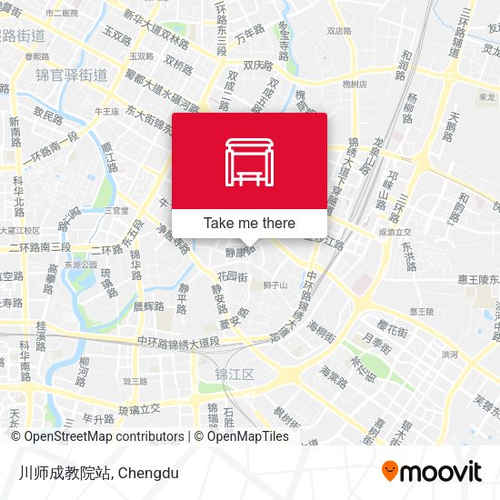 川师成教院站 map