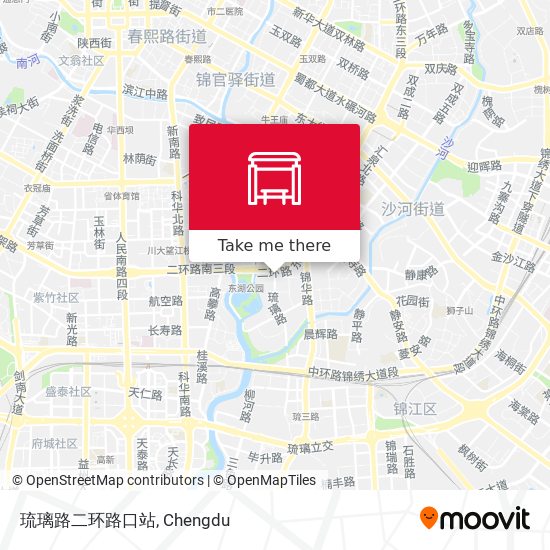 琉璃路二环路口站 map