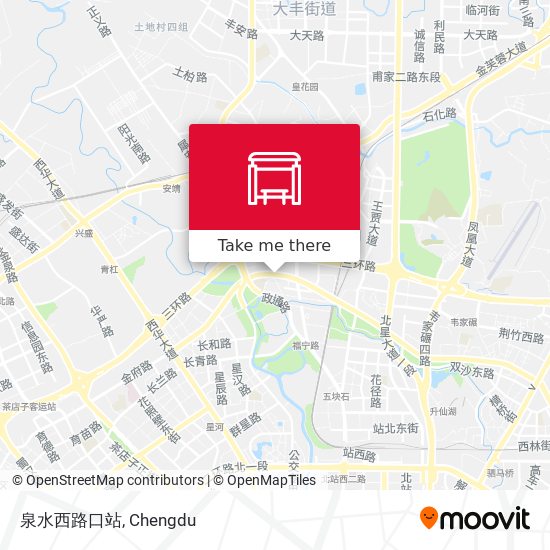 泉水西路口站 map