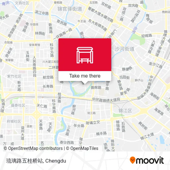 琉璃路五桂桥站 map