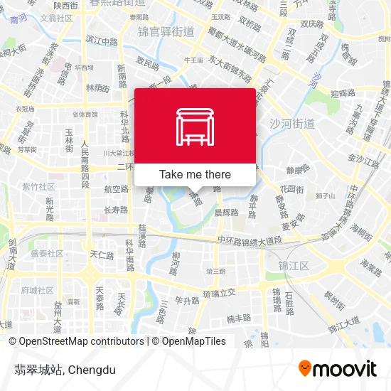 翡翠城站 map