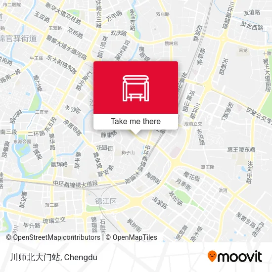 川师北大门站 map