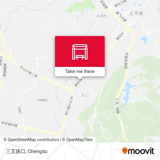 三叉路口 map