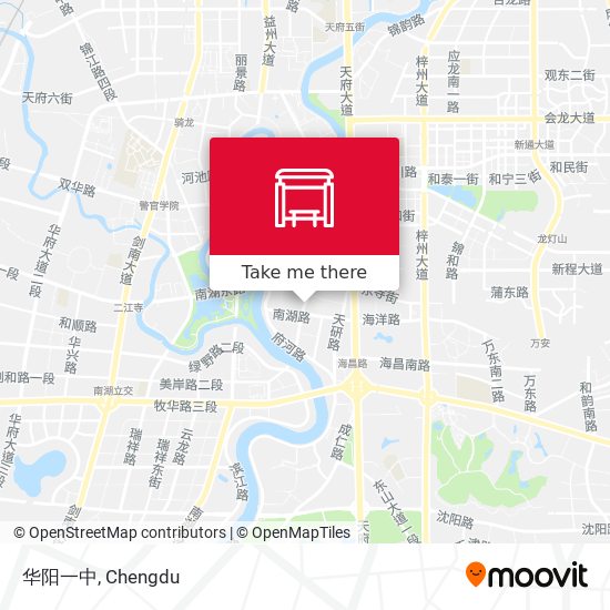 华阳一中 map
