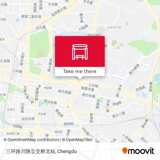 三环路川陕立交桥北站 map