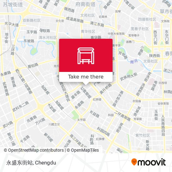永盛东街站 map