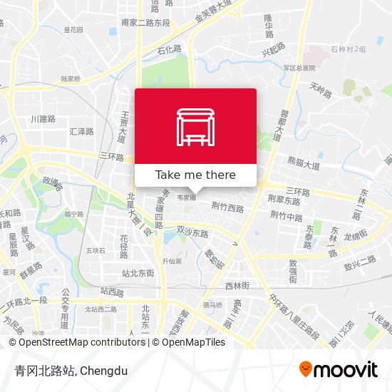 青冈北路站 map