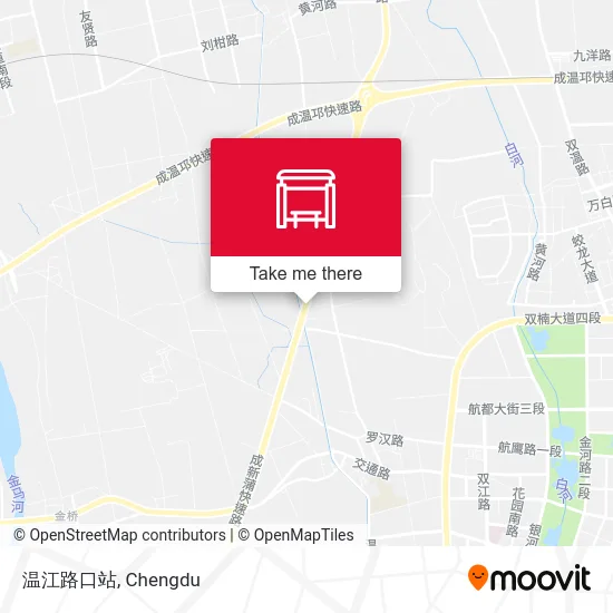 温江路口站 map