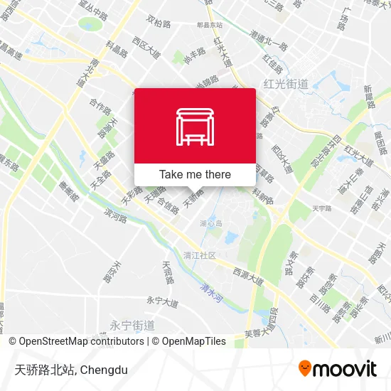 天骄路北站 map