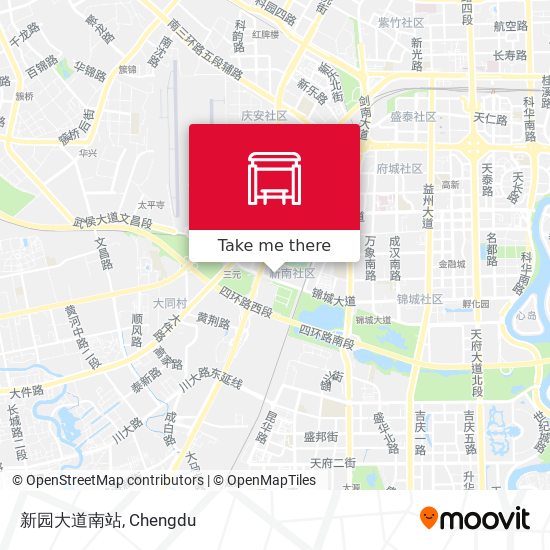 新园大道南站 map