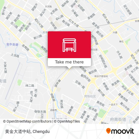 黄金大道中站 map